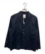 RE MADE IN TOKYO JAPANアールイーメイドイントウキョウジャパン）の古着「RAMIE SOLOTEX TWILL 3B JACKET」｜ネイビー