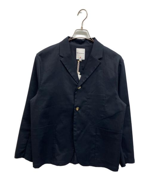 RE MADE IN TOKYO JAPAN（アールイーメイドイントウキョウジャパン）Re made in tokyo japan (アールイーメイドイントウキョウジャパン) RAMIE SOLOTEX TWILL 3B JACKET ネイビー サイズ:Sの古着・服飾アイテム