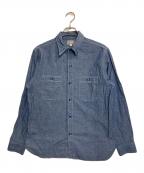 BUZZ RICKSON'Sバズリクソンズ）の古着「BLUE CHAMBRAY WORK SHIRT」｜ブルー
