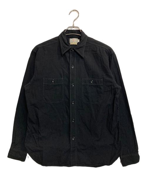 BUZZ RICKSON'S（バズリクソンズ）Buzz Rickson's (バズリクソンズ) WILLIAM GIBSON COLLECTION BLACK CHAMBRAY WORK SHIRTS ブラック サイズ:15-15 1/2の古着・服飾アイテム