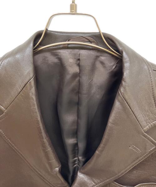 Paul Smith London（ポールスミスロンドン）Paul Smith London (ポールスミスロンドン) ラムレザージャケット ブラウン サイズ:Mの古着・服飾アイテム