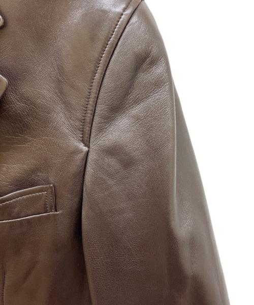 Paul Smith London（ポールスミスロンドン）Paul Smith London (ポールスミスロンドン) ラムレザージャケット ブラウン サイズ:Mの古着・服飾アイテム