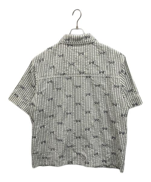 Candy Stripper（キャンディーストリッパー）Candy Stripper (キャンディーストリッパー) Candy Stripper RIBBON STRIPE SHIRT ホワイト サイズ:Freeの古着・服飾アイテム