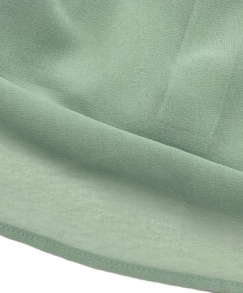 CELFORD（セルフォード）CELFORD (セルフォード) シフォンフリルブラウス グリーン サイズ:FREEの古着・服飾アイテム