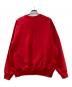 BEAUTY&YOUTH (ビューティーアンドユース) クラッシュ クルーネック スウェット レッド サイズ:S：4000円