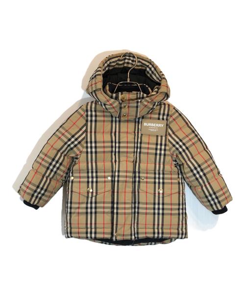 BURBERRY（バーバリー）BURBERRY (バーバリー) ノヴァチェックダウンジャケット ベージュ サイズ:110cmの古着・服飾アイテム