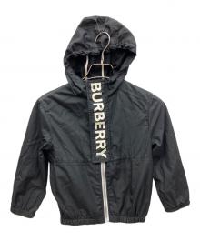 BURBERRY CHILDREN（バーバリー チルドレン）の古着「ロゴフーデッドジャケット」｜ブラック