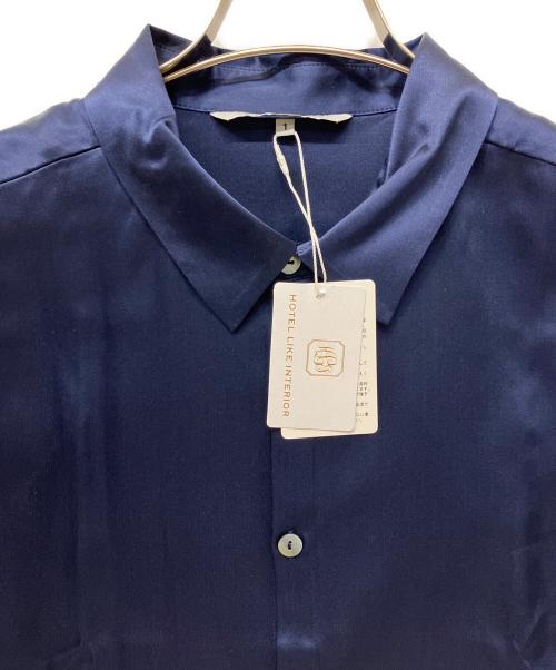 HOTEL LIKE INTERIOR（ホテル ライク インテリア）HOTEL LIKE INTERIOR (ホテル ライク インテリア) 19匁シルクパジャマセットアップ ネイビー サイズ:1 未使用品の古着・服飾アイテム