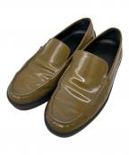 TOD'Sトッズ）の古着「エナメルシューズ」｜カーキ