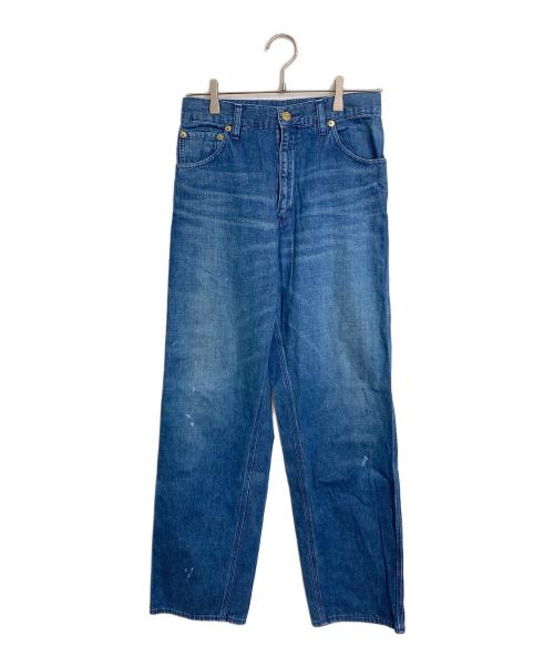 DEUXIEME CLASSE（ドゥーズィエム クラス）Deuxieme Classe (ドゥーズィエム クラス) Painter デニムパンツ ペイント加工　日本製 インディゴ サイズ:34の古着・服飾アイテム