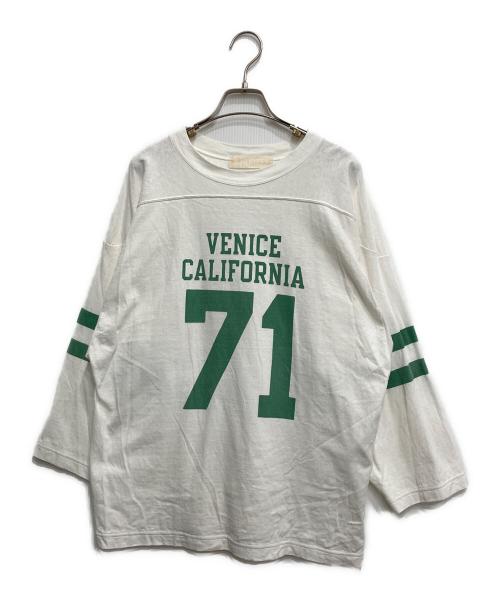 R JUBILEE（アールジュビリー）R JUBILEE (アールジュビリー) AP STUDIO (エーピーストゥディオ) Football Tシャツ ホワイト サイズ:FREEの古着・服飾アイテム