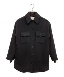 WOOLRICH（ウールリッチ）の古着「フリンジコート」｜ブラック