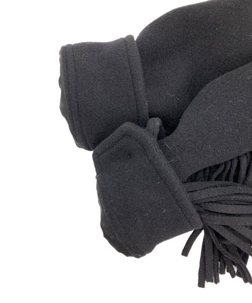 WOOLRICH（ウールリッチ）WOOLRICH (ウールリッチ) フリンジコート ブラック サイズ:XSの古着・服飾アイテム