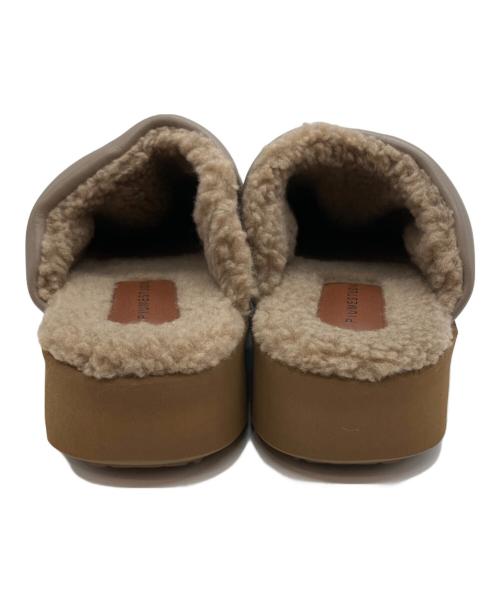 PIUMESTUDIO（ピウメスタジオ）PIUMESTUDIO (ピウメスタジオ) SABOTサンダル ブラウン サイズ:37の古着・服飾アイテム