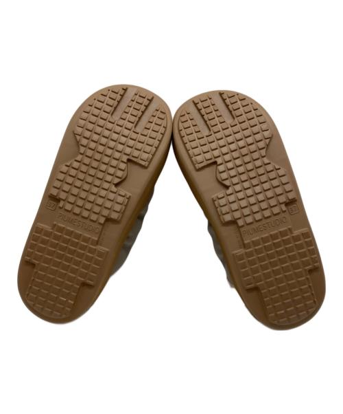 PIUMESTUDIO（ピウメスタジオ）PIUMESTUDIO (ピウメスタジオ) SABOTサンダル ブラウン サイズ:37の古着・服飾アイテム