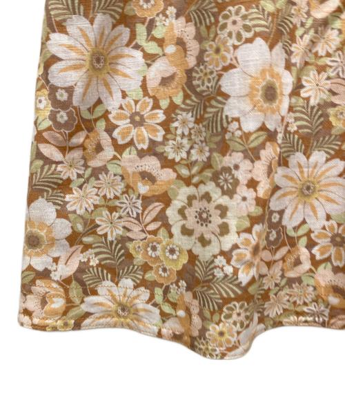 ZIMMERMANN（ジマーマン）ZIMMERMANN (ジマーマン) リネンノースリーブワンピース オレンジ サイズ:SIZE 0の古着・服飾アイテム