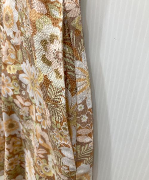 ZIMMERMANN（ジマーマン）ZIMMERMANN (ジマーマン) リネンノースリーブワンピース オレンジ サイズ:SIZE 0の古着・服飾アイテム