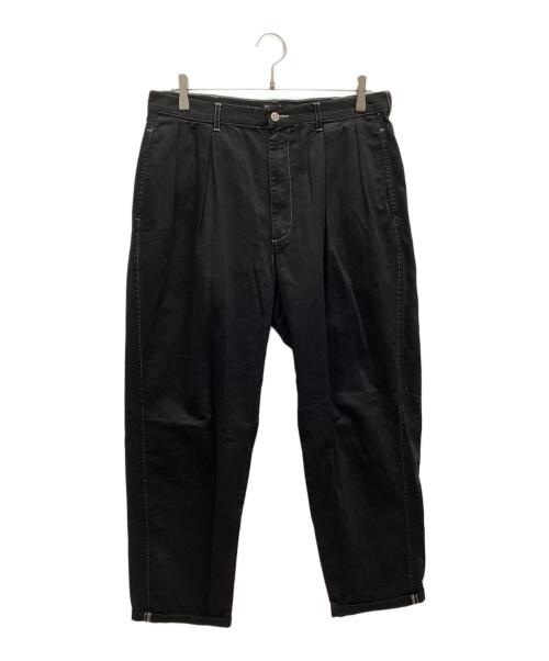 POLO RALPH LAUREN（ポロ・ラルフローレン）POLO RALPH LAUREN (ポロ・ラルフローレン) 2タックワイドチノパンツ ブラック サイズ:W34の古着・服飾アイテム