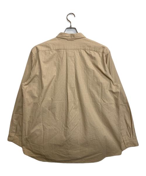 YAECA PARK（ヤエカパーク）YAECA PARK (ヤエカパーク) YELLOW CHECK SHIRT ベージュ サイズ:XLの古着・服飾アイテム