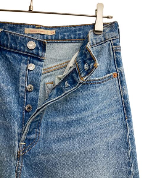 LEVI'S（リーバイス）LEVI'S (リーバイス) RIBCAGE STRAIGHT インディゴ サイズ:71㎝（W28）の古着・服飾アイテム