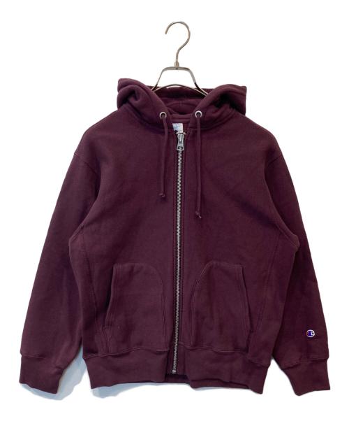 Champion REVERSE WEAVE（チャンピオン リバース ウィーブ）Champion REVERSE WEAVE (チャンピオン リバース ウィーブ) ジップパーカー ボルドー サイズ:Sの古着・服飾アイテム