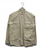 NANGAナンガ）の古着「C/N Ripstop Camp L/S Shirt」｜ベージュ