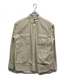 NANGA（ナンガ）の古着「C/N Ripstop Camp L/S Shirt」｜ベージュ