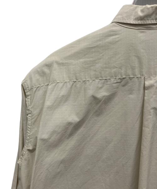 NANGA（ナンガ）NANGA (ナンガ) C/N Ripstop Camp L/S Shirt ベージュ サイズ:Mの古着・服飾アイテム