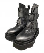 ph7+ピアッカセッテ）の古着「厚底　サイドジップ　ブーツ」｜ブラック