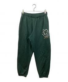 FUBU（フブ）の古着「"FB" SWEAT PANTS」｜グリーン