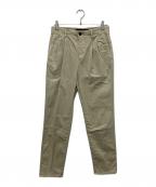 INCOTEXインコテックス）の古着「ガーメントダイオーガニックコットンストレッチ2プリーツテーパードチノ」｜ベージュ