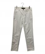 INCOTEXインコテックス）の古着「ガーメントダイコットンストレッチギャバジンテーパードパンツ」｜ホワイト