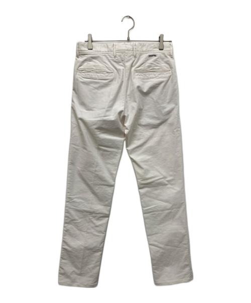 INCOTEX（インコテックス）INCOTEX (インコテックス) ガーメントダイコットンストレッチギャバジンテーパードパンツ ホワイト サイズ:76cm（W30）の古着・服飾アイテム