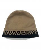 BURBERRYバーバリー）の古着「MH CORE CASHMERE BEANIE」｜ブラウン
