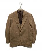 GABOガボ）の古着「ウールリネンテーラードジャケット」｜ブラウン