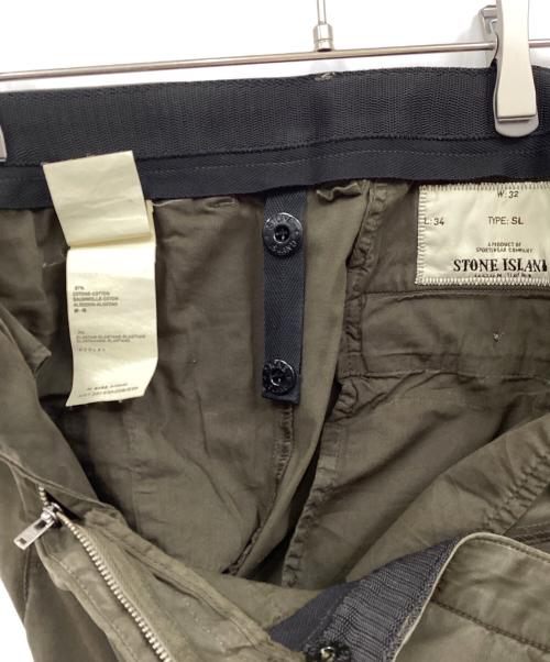 STONE ISLAND（ストーンアイランド）STONE ISLAND (ストーンアイランド) ストレートパンツ オリーブ サイズ:32の古着・服飾アイテム