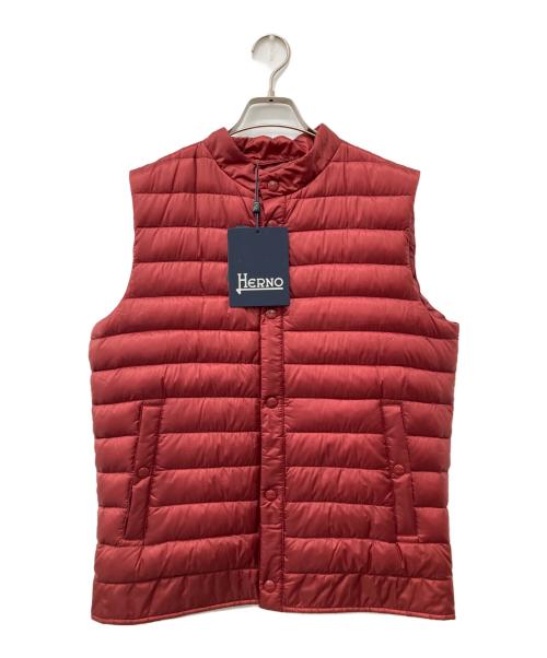 HERNO（ヘルノ）HERNO (ヘルノ) ダウンベスト レッド サイズ:48の古着・服飾アイテム