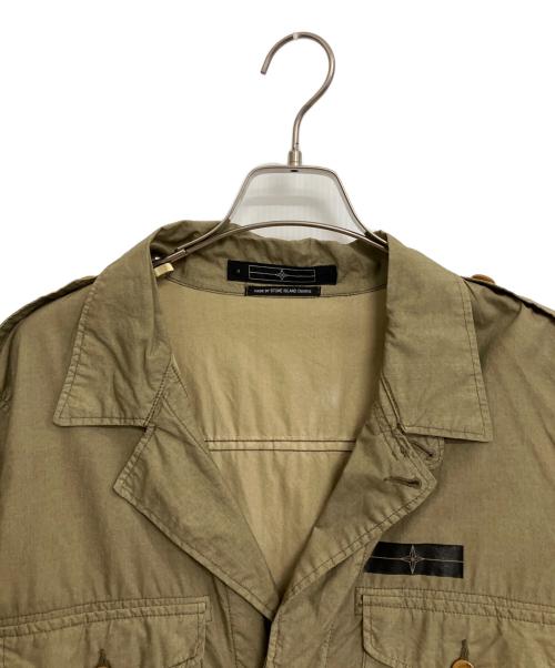 STONE ISLAND（ストーンアイランド）STONE ISLAND (ストーンアイランド) ミリタリージャケット オリーブ サイズ:Mの古着・服飾アイテム