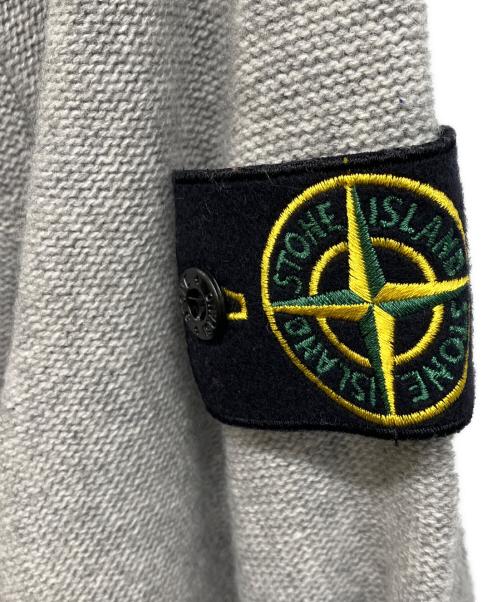 STONE ISLAND（ストーンアイランド）STONE ISLAND (ストーンアイランド) カシミヤ混MA-1タイプニットブルゾン グレー サイズ:Mの古着・服飾アイテム
