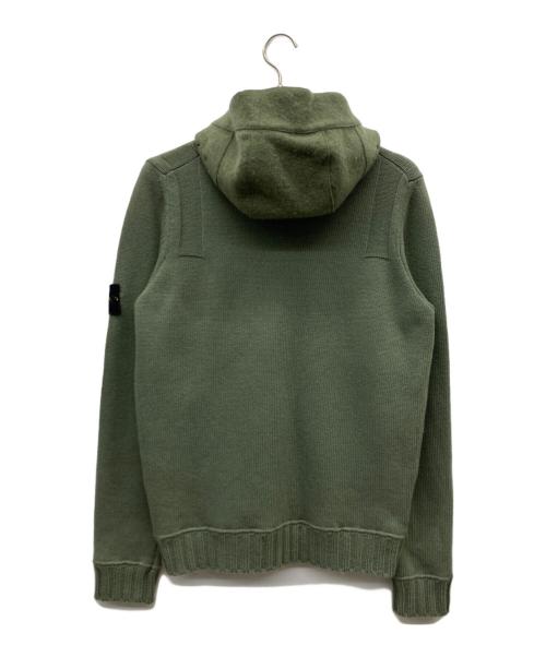 STONE ISLAND（ストーンアイランド）STONE ISLAND (ストーンアイランド) Hooded Cardigan グリーン サイズ:Mの古着・服飾アイテム