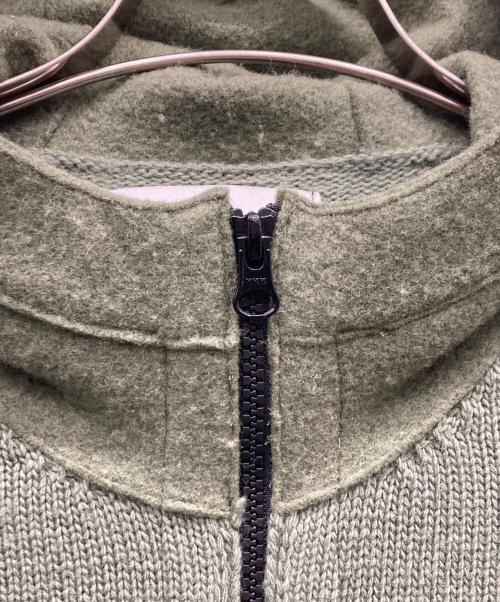 STONE ISLAND（ストーンアイランド）STONE ISLAND (ストーンアイランド) Hooded Cardigan グリーン サイズ:Mの古着・服飾アイテム