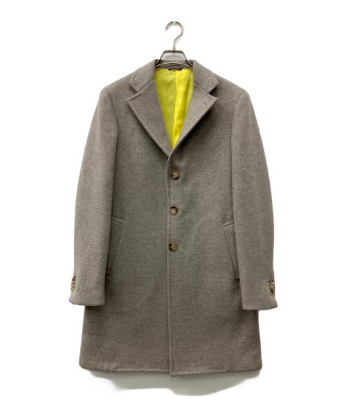 GABO（ガボ）gabo (ガボ) ウールシングルコート グレー サイズ:46の古着・服飾アイテム