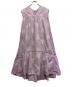 ne quittez pas（ヌキテパ）の古着「Poplin Paisley Embroidery Sleeveless Dress」｜パープル