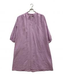 la chic baton（ラシックバトン）の古着「リネンワンピース」｜パープル
