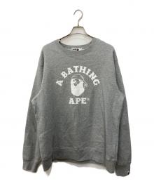 A BATHING APE（ア ベイシング エイプ）の古着「クルーネックスウェット」｜グレー