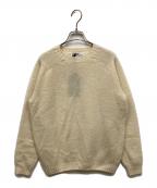 Harley of SCOTLANDハーレーオブスコットランド）の古着「シェットランドウール クルーネックニット」｜クリーム