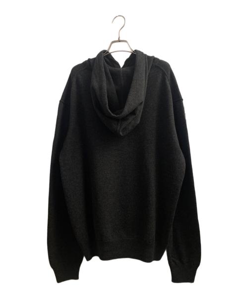 Maison Margiela（メゾンマルジェラ）Maison Margiela (メゾンマルジェラ) 24SS ニットプルオーバーパーカー チャコールグレー サイズ:XLの古着・服飾アイテム