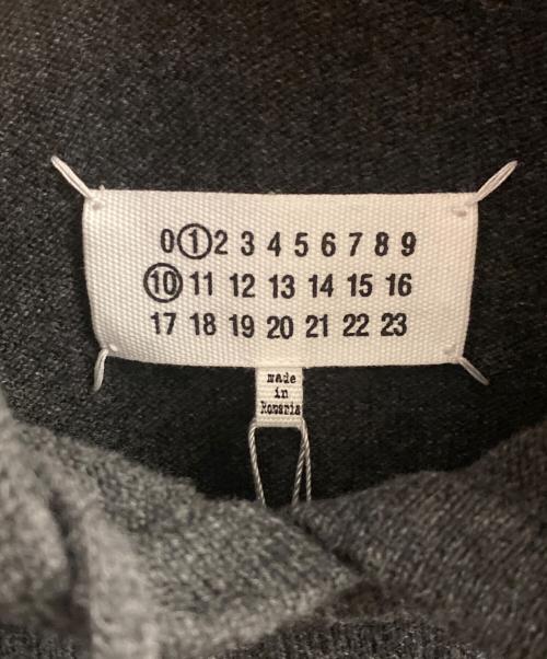 Maison Margiela（メゾンマルジェラ）Maison Margiela (メゾンマルジェラ) 24SS ニットプルオーバーパーカー チャコールグレー サイズ:XLの古着・服飾アイテム