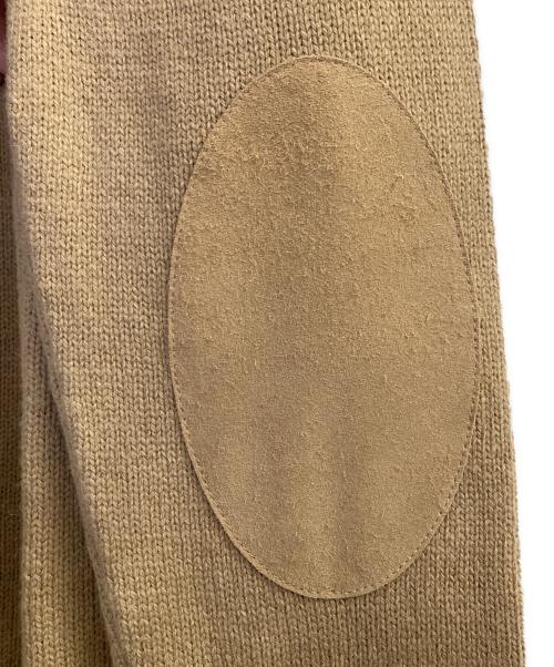 Maison Margiela（メゾンマルジェラ）Maison Margiela (メゾンマルジェラ) エルボーパッチクルーネックニット ベージュ サイズ:Lの古着・服飾アイテム