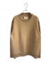 Maison Margiela（メゾンマルジェラ）の古着「エルボーパッチクルーネックニット」｜ベージュ